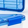 Iris 16 Quart Element Resistant Ultimate Clear Plastic Locking Storage Bin, Clear, 6/Pack (500134)~#|#~B760827B-1E67-4642-A33E695894D93643_sc7