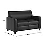 Flash Furniture Agent LeatherSoft Seating Set, Black, 3-Pieces (BT827USETBLK)~#|#~B7A47EAD-85AA-496E-9EC9C9E8EB33E081_sc7