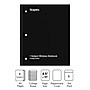 Staples Wireless 1-Subject Notebook, 8.5" x 11", College Ruled, 80 Sheets, Black (ST58377C)~#|#~B7AF9AAC-D96D-4BFF-90AF10DB6BF88CA0_sc7