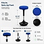 Uncaged Ergonomics Wobble Stool Armless Fabric Active Stool, Blue (WSU)~#|#~B7C2FE35-2FDE-40A1-9F686618F2495824_sc7