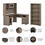Bush Furniture Cabot 60"W L-Shaped Desk with Hutch and 5-Shelf Bookcase, Ash Gray (CAB011AG)~#|#~B7C686BB-BEC8-4931-8D9B93633DEF1E93_sc7