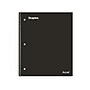 Staples Premium Poly 5-Subject Notebook, 8.5" x 11", College Ruled, 200 Sheets, Black (ST58317)~#|#~B7E7C455-3F2B-468B-9D645390A4D35B45_sc7