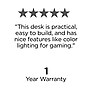 Emerge Vizon 47"W Gaming Desk, Black (59260)~#|#~B802790B-2055-4310-B3841B27E33CCDCE_sc7