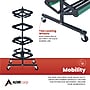 AdirKids 8 Roll Horizontal Craft & Butcher Paper Dispenser with Cutter, 52.6" x 24.02" x 37.97", Black (ADIKI300-02-MK)~#|#~B807B31E-1786-4B31-9C5F087E4CEBA40D_sc7