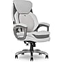 Sharper Image S-600 Active Lumbar Heated Ergonomic Bonded Leather Swivel Executive Massage Chair, Off-White (60098-OWHT)~#|#~B80FEE66-70EE-43E2-9E34BFB54CCC3A0A_sc7