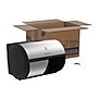Georgia-Pacific Compact 2-Roll Side-by-Side Coreless Toilet Paper Dispenser, Faux Stainless (56796A)~#|#~B8245839-2D02-4934-9199EB66962D1A3C_sc7