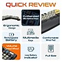 Delton Wireless Ergonomic Mechanical Keyboard with Wrist Rest and Vertical Computer Mouse, Black (DKME450PKT1)~#|#~B82F241B-CB2C-48C2-B1FC897B5ED27C34_sc7