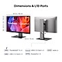 ViewSonic ColorPro 24" 4K UHD 60Hz LCD Monitor, Mac-Compatible, Height Adjustable, Black/Silver (VP2488-4K)~#|#~B8416F70-0655-4A6E-9DCA091F22D07E74_sc7