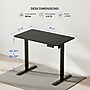 FlexiSpot FQ2 40"W Electric Rectangular Adjustable Standing Desk, Black (FQ2B-1060)~#|#~B8600EE7-8CDC-4239-8DD0C93F1EB85497_sc7