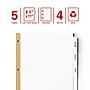 Staples Write & Erase Paper Divider, White, 5-Tabs, 4 Sets (13508/23175)~#|#~B87D6832-6FC6-4C6F-BBBF67E53D319E60_sc7