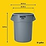 Rubbermaid Brute Vented Trash Can Receptacle without Lid, 55-Gallons, Gray (FG265500GRAY)~#|#~B87DEB4A-4D5C-470D-8EAAE76A1E713CD1_sc7