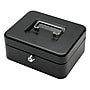 Excello Brands Steel Cash Box with Key Lock, 4 Compartments, Black (CHBX-6202-KY)~#|#~B884DA12-399F-4A50-8968530AC10936B4_sc7