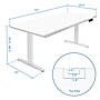 Mount-It! Dual Motor 72"W Electric Adjustable Standing Desk, White (MI-18124)~#|#~B8864F86-6B8A-4FF9-986220BCD913F5D6_sc7