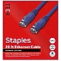 Staples TECH Cat‑6 Ethernet Cable – 25 ft. RJ45 Male‑to‑Male Network Patch Cable for Router, Modem, PC & Switch, Blue~#|#~B890975E-1BC3-4B2B-8DC71F72753F3CFC_sc7