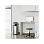 HLS Commercial Stainless Steel Trash Can with Hinged Lid, 13.2-Gallon, Silver (HLSS13DFR)~#|#~B8A28D7A-2F95-4571-80466633EA767A07_sc7