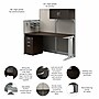 Bush Business Furniture Office in an Hour 63"H x 65"W Cubicle Workstation, Mocha Cherry (WC36892-03K)~#|#~B8A9A0DF-C571-467C-91CBD4D23B59FB2A_sc7