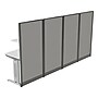 Regency Instant Office 63"H x 129"W 2 Person L-Shaped Cubicle Panel Workstation, Pure White (IO36194-03K-2P)~#|#~B8B0D4B2-6600-473A-968C7EC0DCD6044D_sc7