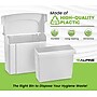 Alpine Industries Plastic Sanitary Napkin Disposal Receptacle, 10"x 5", White (451-WHI-MK)~#|#~B8CFF28F-0B71-4032-9FA072B9CEE5545A_sc7