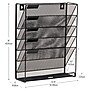 Mind Reader 5-Pocket Metal Mesh Mountable Wall File, Letter Size, Black (MAGSTACK-BLK)~#|#~B8F99253-9602-4D1B-861B9615C58C972F_sc7