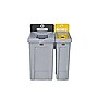 Rubbermaid Slim Jim Single-Stream Recycling Station, 23 Gallon, Gray/Yellow (2185052)~#|#~B8FA054B-7AF5-4EAF-A77B7F4BC691E680_sc7