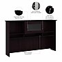 Bush Furniture Cabot 60"W Desktop Hutch, Espresso Oak (WC31831)~#|#~B938D70B-0C14-4994-AEBAD2F2C44DD0F8_sc7