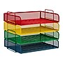 Mind Reader Metal Side Loading Stackable Letter Tray, Multicolored (DSTACK4-ASST)~#|#~B93B309C-8FE6-4294-B0E8AFD2BABC778E_sc7