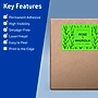 Avery Rectangle Multipurpose Labels, 5" x 6", Neon Green, 80/Pack (94257)~#|#~B93B3445-37BE-4385-A61A052D300AB86B_sc7