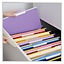 Universal File Folder, 3 Tab, Legal Size, Bright Violet, 100/Box (UNV10525)~#|#~B9540A27-0769-41B2-AF2E938958F9416A_sc7