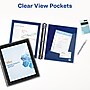 Avery Flexi-View Heavy Duty 1 1/2" 3-Ring View Binders, Navy Blue (17638)~#|#~B95A6E16-882E-4390-92B93BCC6AA1AD3F_sc7