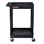 Luxor ENDURA 2-Shelf Utility Cart, Black (STC11-B)~#|#~B962CB55-87E0-4931-B23B0851B2928F53_sc7
