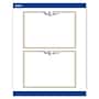 Avery Gold & Navy Border with Florals Matte Blank Card, White, 20/Pack (S00-DNS)~#|#~B98A171E-0FA2-4510-92692AF19E7A5F14_sc7