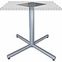 Lorell Hospitality/Conference X-Base, 30 Height x 45" Width, Silver (LLR61640)~#|#~B9AB0991-0566-4994-890EAA22A5221889_sc7