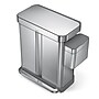 simplehuman Stainless Steel Dual Compartment Trash & Recycling Step Can, 15 Gallon (CW2116)~#|#~B9B1E176-1483-4BE1-84CD7D4F8C3F5FAE_sc7