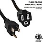 GoGreen Power 100' Indoor/Outdoor Extension Cord, 16 AWG, Black (GG-13700BK)~#|#~B9C2937C-7986-40AC-B637C9808E7E87EC_sc7