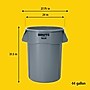 Rubbermaid Brute Outdoor Trash Can, Blue Resin, 44 Gal. (FG264360BLUE)~#|#~B9D1CEF3-FE74-4EBD-87F823D7F488F973_sc7