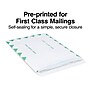 Staples First Class Self Seal #13 Envelope, 10" x 13", White with green diamond border, 100/Box (ST195032-CC)~#|#~B9E43806-A13F-42A4-9B33EF8939143347_sc7