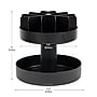 Mind Reader Plastic 2-Tier Snack Tray Carousel Countertop Organizer, Black (SNACKCAR-BLK) ~#|#~BA26F487-7D0E-4308-B561CCD536C0B3C7_sc7