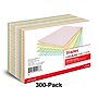 Staples 4" x 6" Index Cards, Lined, Assorted Colors, 300/Pack (TR51000)~#|#~BA410337-33A1-45F1-BE94FED7A667FE69_sc7