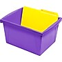 Storex Polypropylene/PP 4 Gallon Classroom Storage Bin, 7.9" x 11.3" x 13.6", Purple, 3/Bundle (STX61481U06C-3)~#|#~BA799CAC-4971-4DD9-9865846923FCD4E6_sc7