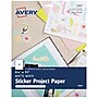 Avery Inkjet Multipurpose Sticker Paper, 8.5" x 11", White, 15 Stickers/Pack (3383)~#|#~BA858AAB-4E63-4CC4-81E3DBCF9D5F4BBD_sc7