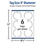 Avery 3" Diameter Blank Price & Merchandise Tags, White, 60/Pack (95334-MWT10)~#|#~BABBCDD0-FCB4-47FE-845FDE9F9073AA0F_sc7