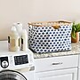 Household Essentials Krush Collapsible Laundry Basket, Bamboo, Blue Cacti (2280-1)~#|#~BAC4305E-B076-44A2-B0A69C7C2A3B516F_sc7