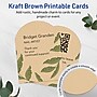 Avery Arched Integrated Cards, Matte Kraft Brown, 100/Pack (19479398966)~#|#~BAF8C778-3670-4C28-9274B13D257E81A9_sc7