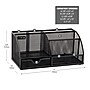 Mind Reader 7-Compartment Metal Desk Organizer File and Accessory Storage, Black (JOEORG-BLK)~#|#~BAFB664C-22CA-4BC8-82CFF1F7C2B09C84_sc7