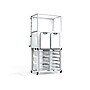 Luxor Dry-Erase Mobile Modular Teacher Whiteboard with Storage, Steel Frame, 36" x 32" (MBSRWSTN)~#|#~BB13CD34-B8D7-4BBB-B987C1B3816A3117_sc7