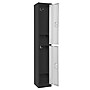 AdirOffice 72"H 2-Tier Black/White Storage Locker (ADI629-202-B-W-DL)~#|#~BB237F3F-BF7B-435F-AD4A38580AEB747F_sc7