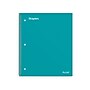 Staples Accel 1-Subject Notebook, 8.5" x 11", College Ruled, 100 Sheets, Teal (ST20955D)~#|#~BB2C4EA5-F457-400E-8DB07DD2BDCB4F86_sc7