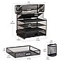 Mind Reader Metal Mesh Desk Organizer, Black (MSUP7C-BLK)~#|#~BB40B351-7BE2-4718-8EE0ECB795D04DE2_sc7