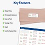 Avery Easy Peel Inkjet Address Labels, 1" x 2 5/8", Matte White, 3000 Labels/Box (8460)~#|#~BB41C5BC-833F-4934-BCE4D472D1D745DC_sc7