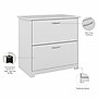 Bush Furniture Cabot 2-Drawer Lateral File Cabinet, Not Assembled, Letter/Legal, White, 31.26"W (WC31980)~#|#~BB4D49F0-AACF-43A2-9B100EAB048556CF_sc7
